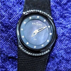 Skagen Crystal Mesh 686XSMM Slim Luxury Womens Watch
